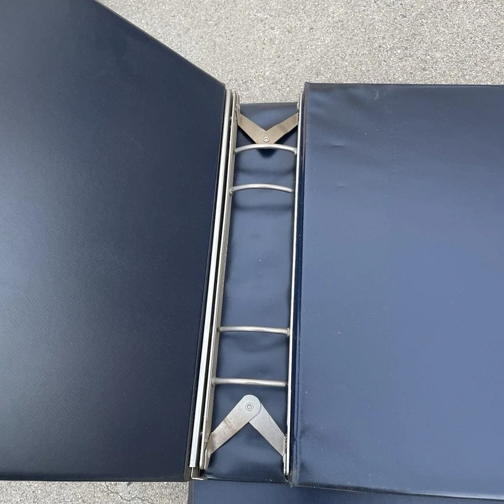 RARE LOT Of 2 Vintage McBee Metal Swing Hinge Binder 65802 Blue